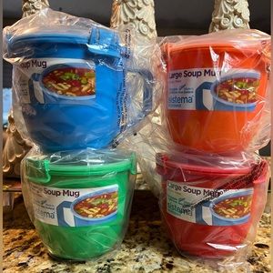 Sistema Large Soup Mugs - Set of 4